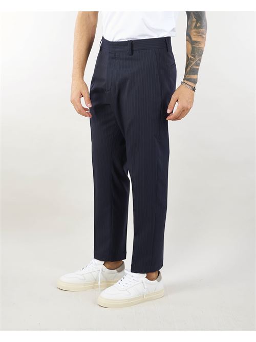 Forte trousers in pinstripe virgin wool Low Brand LOW BRAND | Pants | L1PFW24256809E044